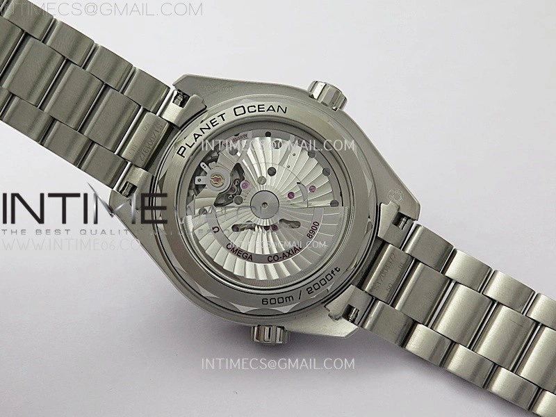 Planet Ocean 43.5mm Blue Ceramic Bezel SS SCF 1:1 Best Edition Blue Dial on SS Bracelet A8900